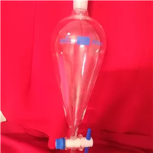 قیف دکانتور  آزمایشگاهی  250 با شیر  تفلون  مارک supertek