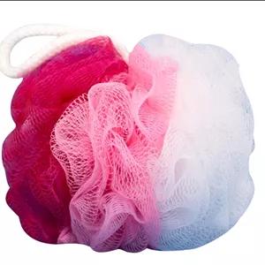 لیف حمام توپی X-large آویمانج طرح سه رنگ مناسب پوست های معمولی و چرب