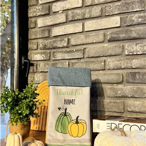 دستمال حوله ای نانو  همه کاره طرح HOME SWEET برند هومیتو