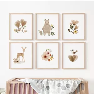 تابلو شش تکه طرح deer