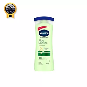 لوسیون بدن آلوئه ورا وازلین Vaseline اورجینال مدل Aloe Sooth حجم 400 میلی لیتر