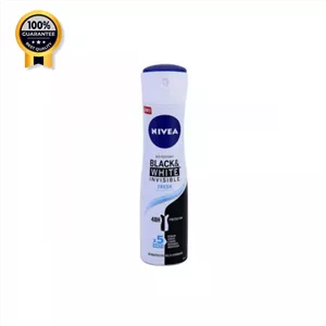 اسپری زنانه فرش نیوآ Nivea اورجینال مدل Black and white invisible fresh حجم 150 میلی لیتر