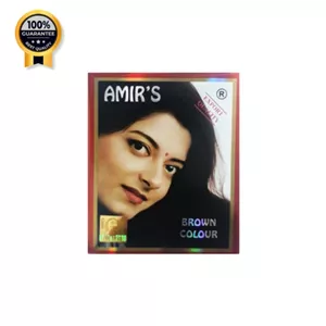 حنا هندی امیر Amir اورجینال رنگ قهوه ای حجم 10 گرم 6 عددی