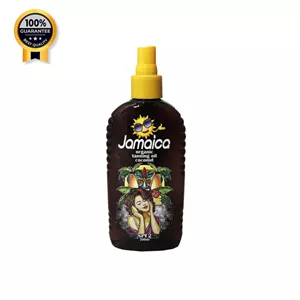 روغن برنزه کننده جاماییکا Jamaica اورجینال ارگانیک نارگیل حاوی Spf حجم 200 میل