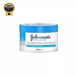 کرم بدن و صورت آبرسان جانسون Johnson's اورجینال مناسب پوست خشک و حساس حجم 300 میل