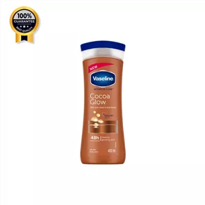 لوسیون بدن شکلاتی وازلین Vaseline اورجینال مدل Cocoa Glow حجم 400 میل