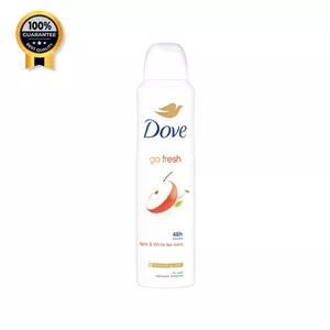 اسپری بدن زنانه داو Dove اورجینال مدل Go Fresh با رایحه سیب و چای سفید حجم 250 میلی لیتر