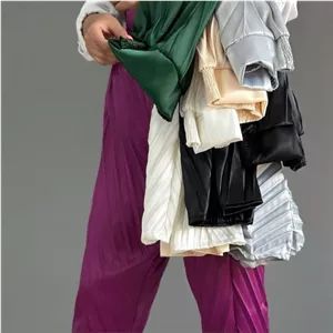 شلوار پلیسه زارا زنانه ساتن ال ایکس ترک