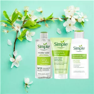 پک روتین پوست چرب سیمپل Simple اورجینال بسته 3 عددی