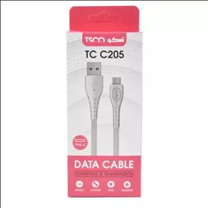 کابل تبدیل USB به USB-C تسکو مدل TCC205 طول 1 متر