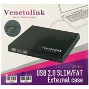 باکس دی وی دی رایتر Box DVD Writer Laptop Slim 12.7mm USB2.0 Venetolink