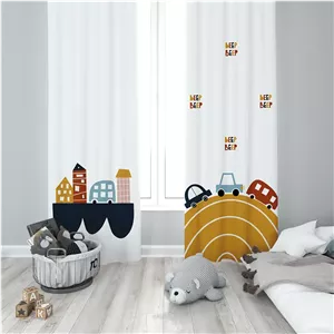 پرده کودک طرح ماشین