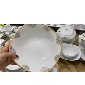  سالاد خوری  کاسه سالاد(سوپ)چینی پردیس درجه یک کد745،جهیزیه کادویی،پس کرایه 