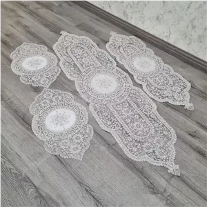 ست چهارتیکه رومیزی  دانتل  طرح ورساچه