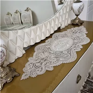 رومیزی سه تیکه دانتل ترک طرح جدید