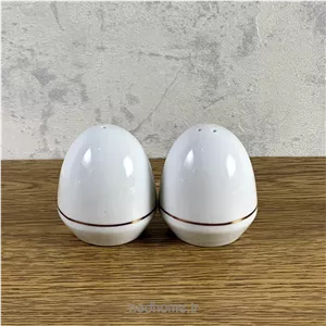 نمک پاش و فلفل پاش جفتی چینی زرین لب طلایی (2 عدد) درجه یک