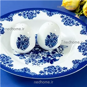 نمک پاش و فلفل پاش چینی زرین طرح فلورانس ایتالیا اف  ( دو عدد )  درجه یک