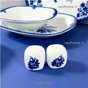 نمک پاش و فلفل پاش چینی زرین طرح فلورانس کواترو ( دو عدد )  درجه یک