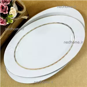 دیس تک چینی زرین طرح هدیه طلایی ایتالیا اف فله ای درجه یک ( یک عدد )