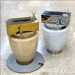 جادستمال کاغذی و سطل