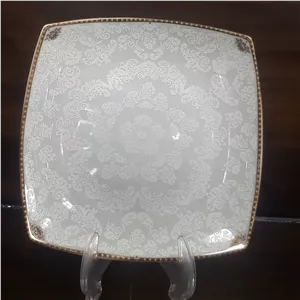 پیش دستی ( میوه خوری) چینی پردیس کامل کف گل