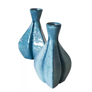 گلدان دکوری مدل ترنج مجموعه 2 عددی