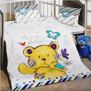 سرویس ملحفه کودک کوپن مدل Teddy bearb تک نفره 3 تکه