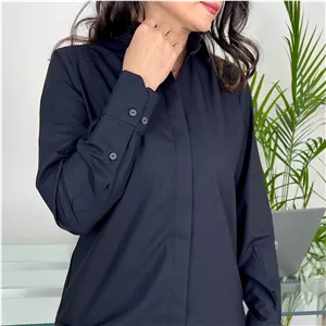 شومیز زنانه مشکی Basic کد M117