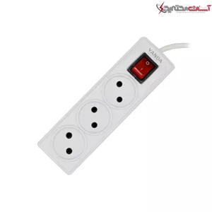 سه خانه بدون ارت وندا الکتریک با کابل 3 متری
