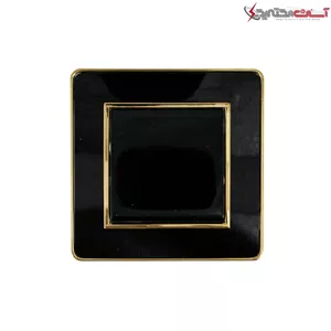 کلید تبدیل جهان الکتریک مدل ویترا با قاب مشکی طلا