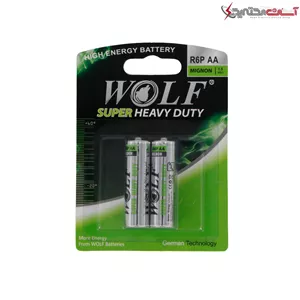 باتری قلمی ولف مدل Super Heavy Duty کارتی بسته 2 عددی