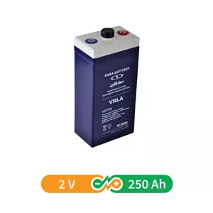 باتری 2 ولت 250 آمپر صبا باتری-باتری سیلد اسیدی