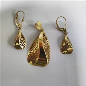 نیم ست طلای بدون اجرت کد 75