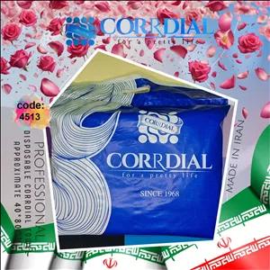 حوله یکبار  مصرف آرایشگری اعلاء کردیال ( بسته 50 عددی سفید - عمده و خرده فروشی - اصلیبیمه ارسال - حدودا 40 گرم و Professional Disposable CORRDIAL Towel - 40*80 )