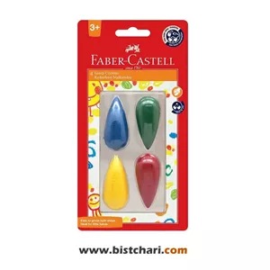 پاستل روغنی مُشتی 4 عددی کد 122704 برند فابر کاستل Faber Castell