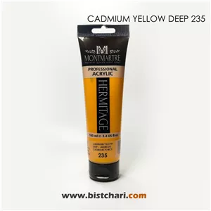 رنگ اکریلیک 100ml کد 235 (Cadmium Yellow) برند مونمارت Montmartre