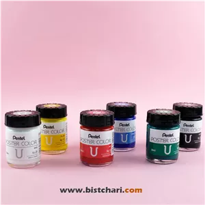 گواش 6 رنگ مدل WPU2-6 برند پنتل Pentel