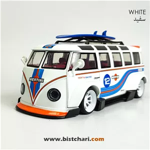 ماکت ماشین فولکس واگن Volkswagen مدل T1(Type 2) رنگ سفید