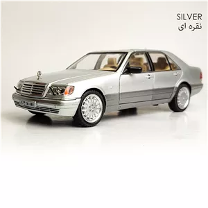 ماکت ماشین مرسدس بنز  Mercedes-Benz مدل S-Class W140 رنگ نقره ای