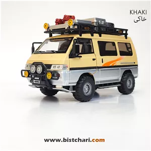 ماکت ماشین میتسوبیشی Mitsubishi مدل Delica رنگ خاکی