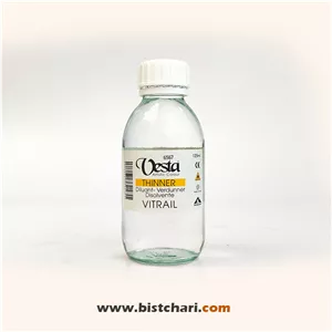 تینر ویترای شیشه ای 125ml وستا Vesta (Thinner Vitrail)