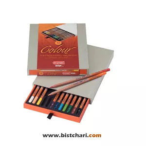 مداد رنگی 12 رنگ مدل Colour برند برونزیل Bruynzeel