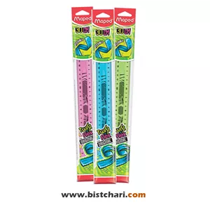 خط کش 30 سانتی متر ژله ای مدل Twist n Flex برند مپد Maped