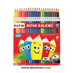 مداد رنگی 24 رنگ برند فاتیح Fatih کد 33225