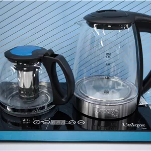چای ساز کنارهمی صفحه شیشه ای یونیک مدل UM-771