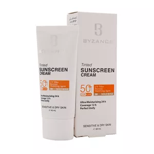 ضد آفتاب کرم پودری بیزانس SPF 50 مات شماره 40