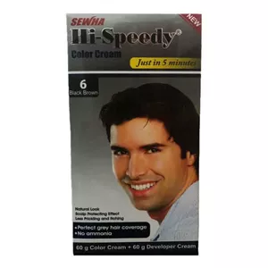 کیت رنگ مو مردانه های اسپیدی مدل black brown شماره 6