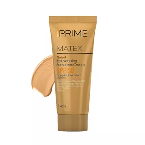کرم ضد آفتاب جوان کننده پریم مدل Matex Tinted با SPF50 - بژ طبیعی