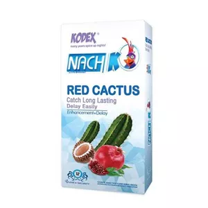 کاندوم بزرگ کننده کدکس Red Cactus بسته 12 عددی