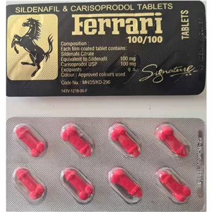 قرص تاخیری سه کاره فرا ری قرمز اصلی Ferrari تاریخ انقضاء 202۸ 